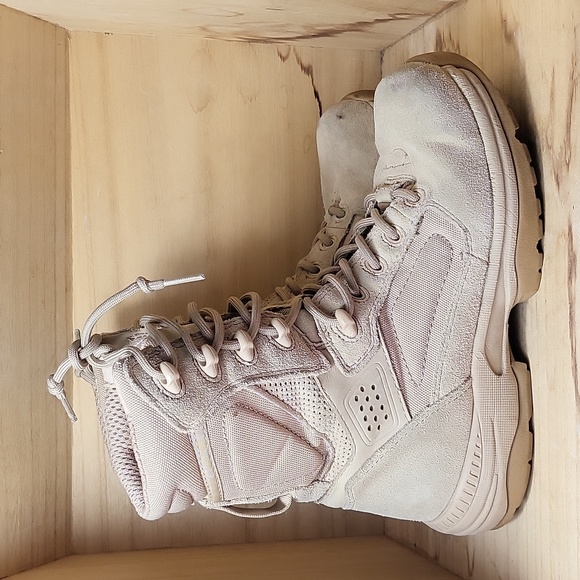 Altama Yough Militar Beige Cream Color Boots - Picture 3 of 9